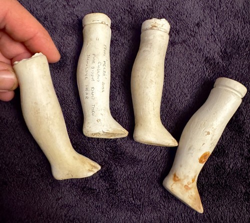 Antique dolls replacement legs - antique,