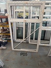 PVCu Windows, Aluplast, W1050mm x H1740mm - White Frame