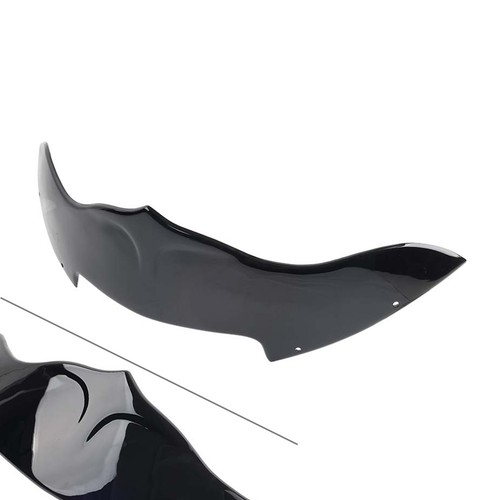 Black batwing windshield - black,