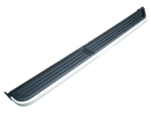 Brushed aluminium side steps - steps,