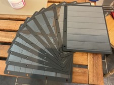 10Pcs Standard Black stamp Album Sheets Card Pockets stock book pages