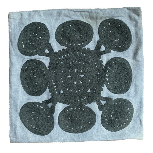 West elm gray embroidered - west,
