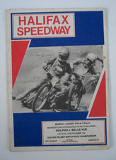 Halifax Speedway Programme Vs