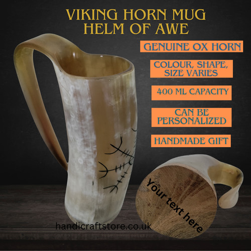 Viking horn beer - beer, mug