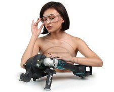 Portable Rock Crusher Mobile Sampling Pulverizer Powered by Angle Grinder