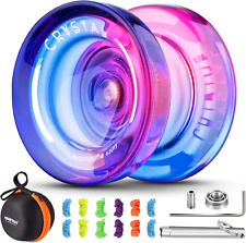 Responsive Yoyo for Kids Yoyo K2 Crystal Pink Purple, Dual Purpose Yoyo for Yoyo