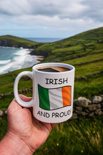 Irish and Proud Mug, featuring