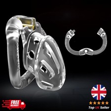 Snap clear male chastity - clear,