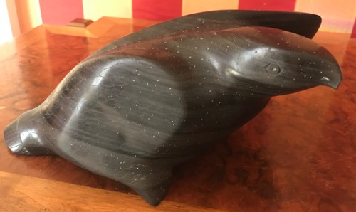 Vtg hand carved - signed, l