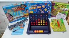 Beat The Buzz, Line Up Connect 4, Snakes & Ladders 3D Games Bundle Set Of 3 Toys
