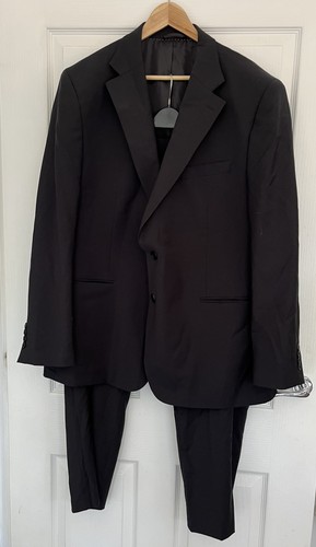 Moss bros piece black suit - bros,