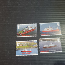 TRISTAN DA CUNHA 2012 SG 1054-1057 MAIDEN VOYAGE OF S.A. AGULIUS MNH