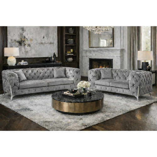 Cala plush velvet sofa - cala,