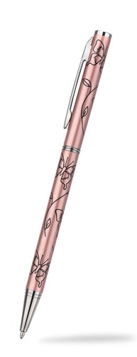 Butterfly ballpoint pen silver - butterfly,
