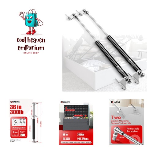 Inch gas struts 300lb - struts,