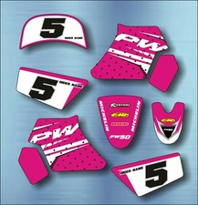 YAMAHA PW 50 PINK GRAPHICS