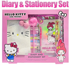 Kids Girls Hello Kitty 9Pcs Stationary Set Pencil Case Rubber School Xmas Gift
