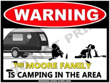 Personalized Camping Sign -