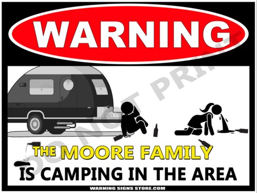 Personalized camping sign - sign,