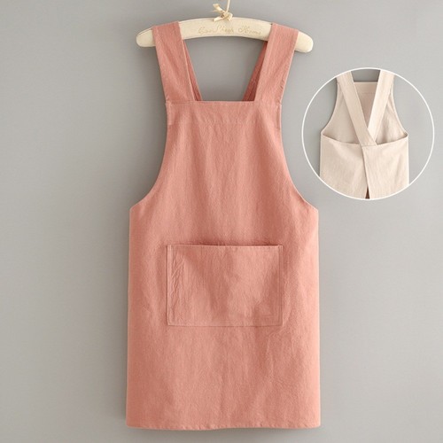 Cotton cross back - back, apron
