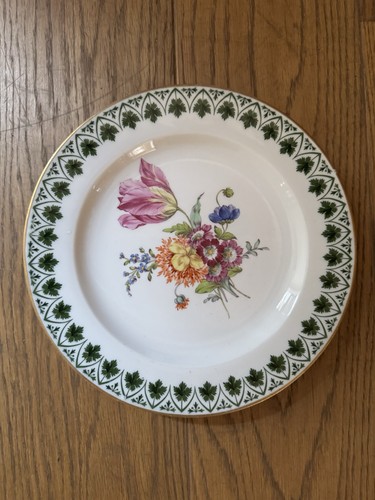 Antique 19thc porcelain plate - 19thc,