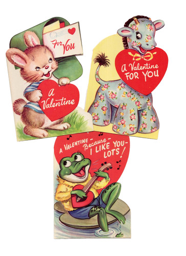 Vintage valentine card - card, lot