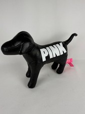Victoria's Secret Pink Black Collector Dog Puppy Plush Animal Toy Rare