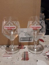 2x Cruzcampo Chalice Beer