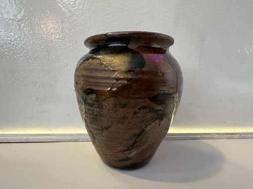 Studio pottery vase raku - studio,