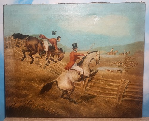 Antique oil painting - oil,