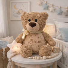 Personalised beige bear - personalised,