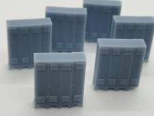 6 sets of 4 OO Scale Lockers -