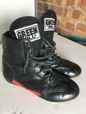 Green Hill boxing boots size