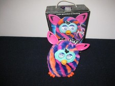 Diagonal Stripes Furby Boom 2012 - Orange Purple Blue - Working GC