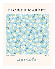 Seville Flower Market Poster