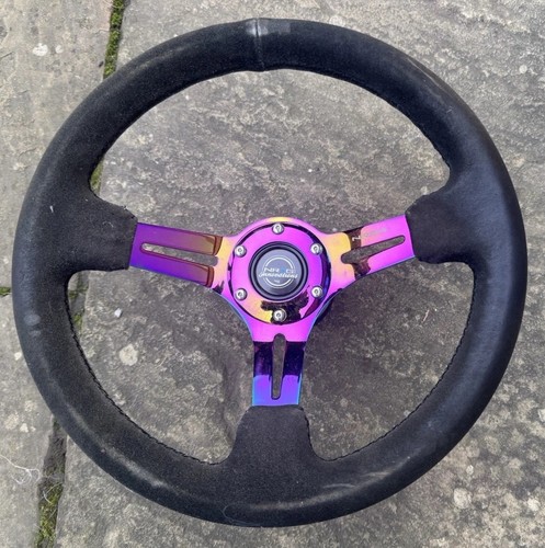 Nrg deep dish suede steering - nrg,