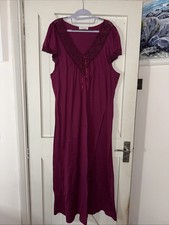 David Nieper Dark Pink Nightgown Lace Detail ? Cotton Size 2XL BNWOT