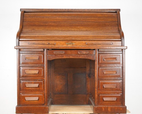 Antique quarter sawn oak roll - antique,