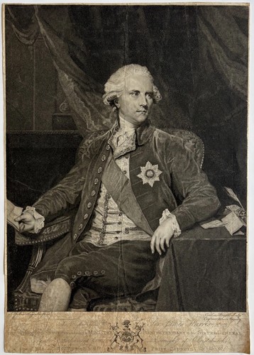Antique mezzotint engraving - antique,
