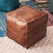 Square Moroccan Leather