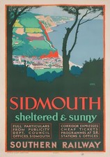 Vintage Poster  Sidmouth