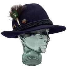 Capo Austrian Waterproof Tyrolean Hat Navy Blue 60