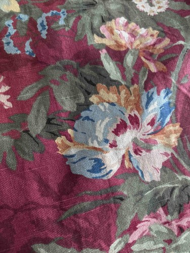 Floral lined curtain panels - lined,