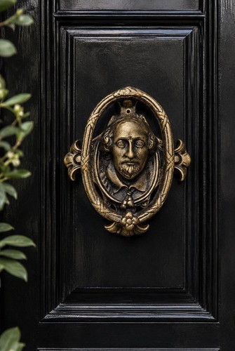 Antique bronze shakespeare - bronze,