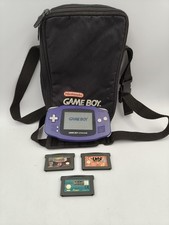 GameBoy Advance Console AGB-001 Nintendo Tested PAL 3 Games Carry Case 