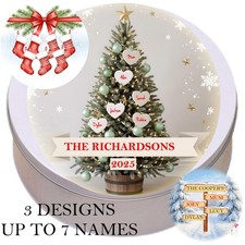 Personalised cake tin biscuit