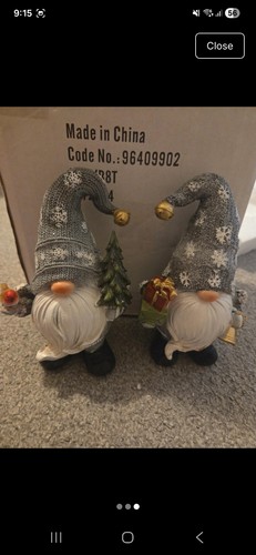 Christmas gonks ornaments set - christmas,