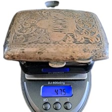 Solid Silver Cigarette Case