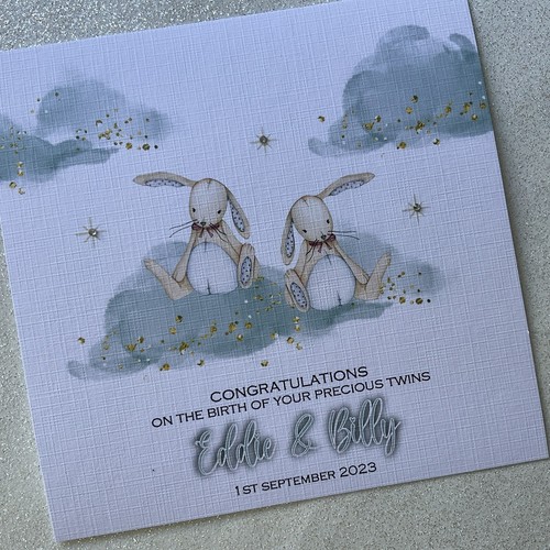 Personalised new baby card - new,