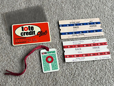 1980s-90s Tote Tickets + Credit Club Membership Card & Badge to On-Course Office